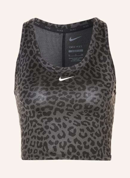 Nike Cropped top DRI-FIT ONE, Color: BLACK/ DARK GRAY (Image 1)