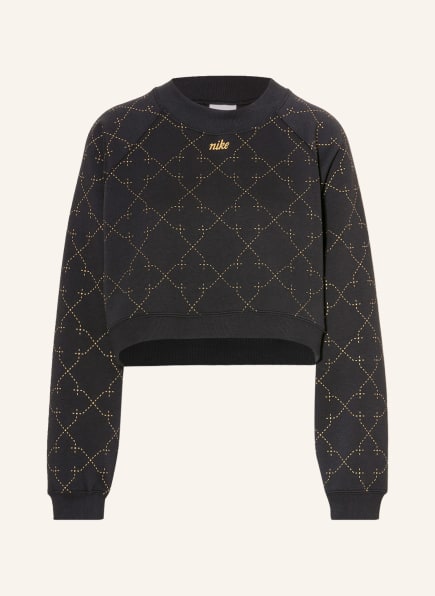 Nike Oversized-Sweatshirt THERMA-FIT, Farbe: SCHWARZ/ GOLD (Bild 1)