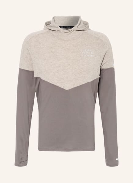 Nike Laufshirt THERMA-FIT RUN DIVISION , Farbe: BEIGE/ TAUPE (Bild 1)