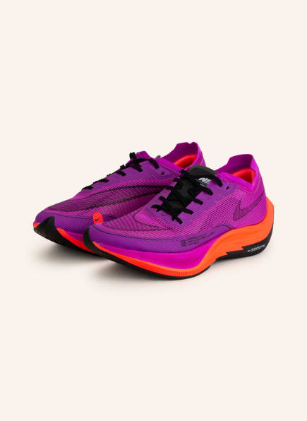 Nike Laufschuhe ZOOMX VAPORFLY NEXT% 2, Farbe: NEONLILA/ NEONORANGE (Bild 1)