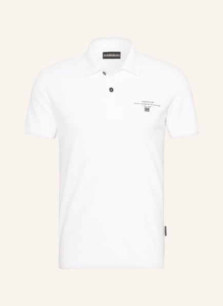 NAPAPIJRI Piqué polo shirt ELBAS, Color: WHITE (Image 1)