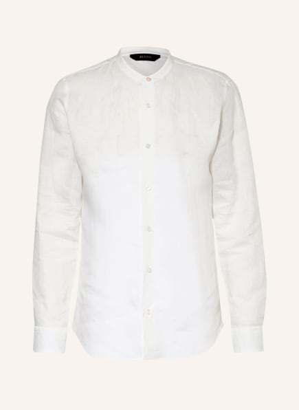 ZEGNA Leinenhemd Slim Fit mit Stehkragen, Farbe: WEISS (Bild 1)