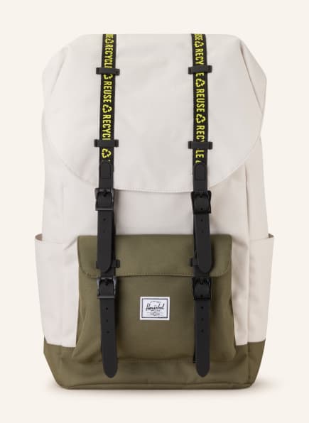 Herschel Backpack LITTLE AMERICA 25 l, Color: KHAKI/ CREAM (Image 1)