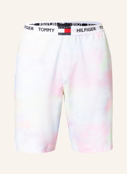 TOMMY HILFIGER Lounge-Shorts, Farbe: ROSA/ HELLGELB/ HELLBLAU (Bild 1)