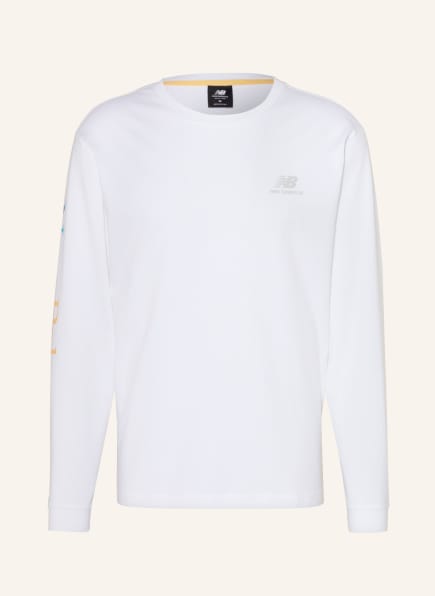 new balance Long sleeve shirt ESSENTIALS CELEBRATE, Color: WHITE (Image 1)
