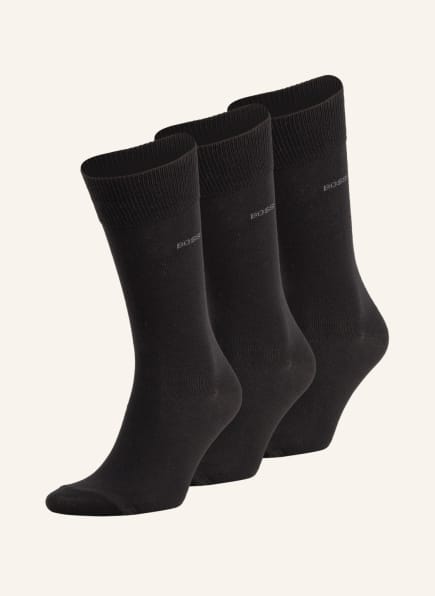 BOSS 3er-Pack Socken, Farbe: 001 BLACK (Bild 1)