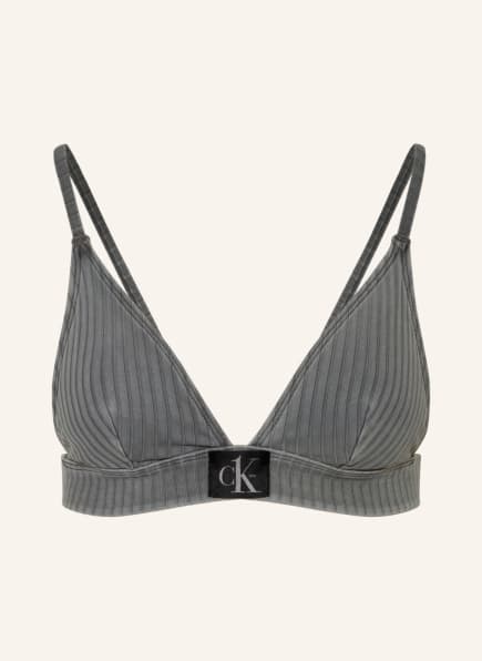 Calvin Klein Triangel-Bikini-Top CK AUTHENTIC, Farbe: GRAU (Bild 1)