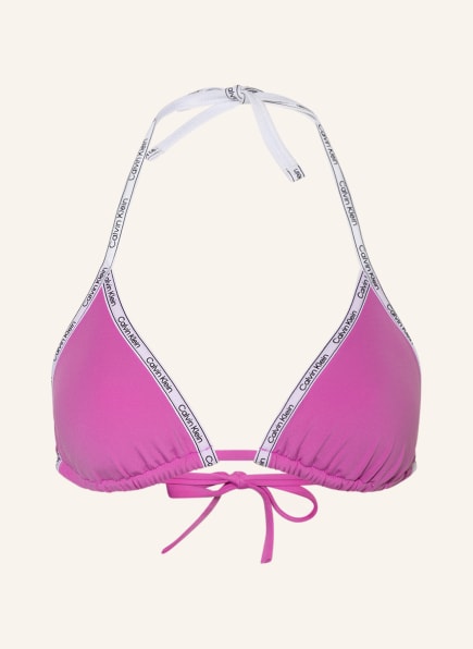 Calvin Klein Triangel-Bikini-Top LOGO TAPE, Farbe: LILA (Bild 1)