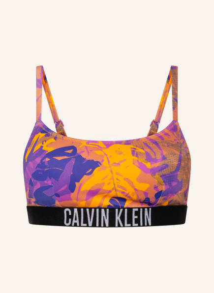Calvin Klein Bralette-Bikini-Top INTENSE POWER, Farbe: LILA/ ORANGE/ SCHWARZ (Bild 1)