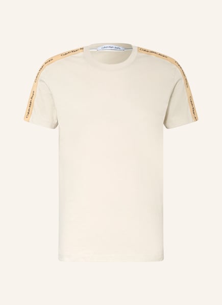 Calvin Klein Jeans T-Shirt mit Galonstreifen , Farbe: CREME (Bild 1)