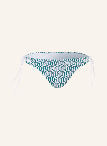 TOMMY HILFIGER Triangel-Bikini-Hose, Farbe: WEISS/ GRÜN (Bild 1)
