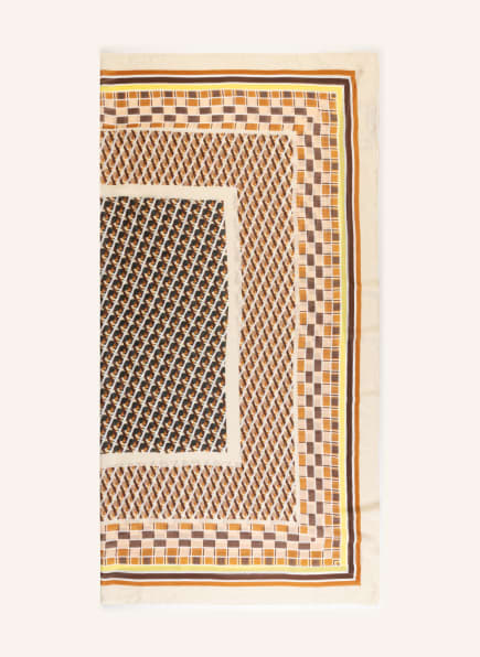 CODELLO Tuch , Farbe: CREME/ NEONBLAU/ BRAUN (Bild 1)