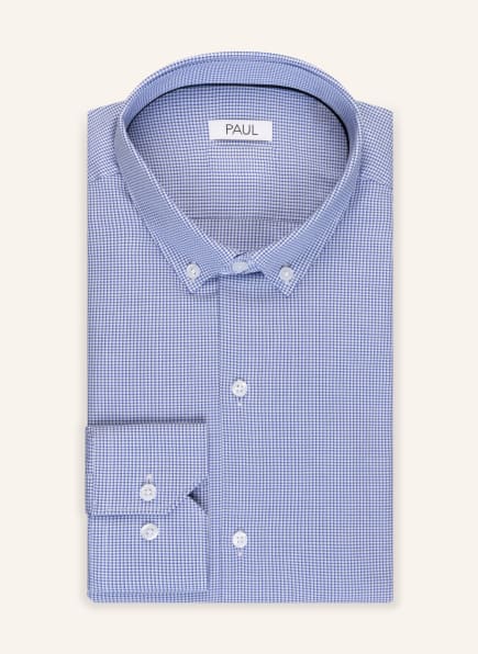 Piqué-Hemd Slim Fit blau Breuninger Herren Kleidung Hemden Business Hemden 