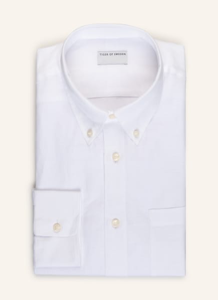 TIGER OF SWEDEN Hemd SANKT Comfort Fit mit Leinen, Farbe: WEISS (Bild 1)
