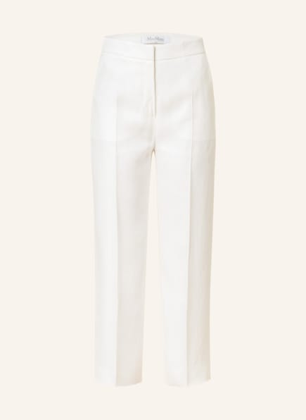 Max Mara Wide leg trousers DIGIONE in linen, Color: WHITE (Image 1)