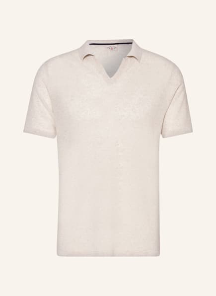 CG - CLUB of GENTS Knit polo shirt, Color: BEIGE (Image 1)