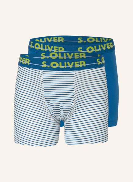 s.Oliver RED 2er-Pack Boxershorts, Farbe: BLAU/ WEISS (Bild 1)