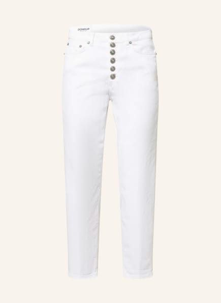 Dondup 7/8 jeans KOONS with decorative gems , Color: WHITE (Image 1)