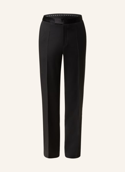 BOSS Tuxedo trousers LENON TUX Slim fit with tuxedo stripe, Color: BLACK (Image 1)