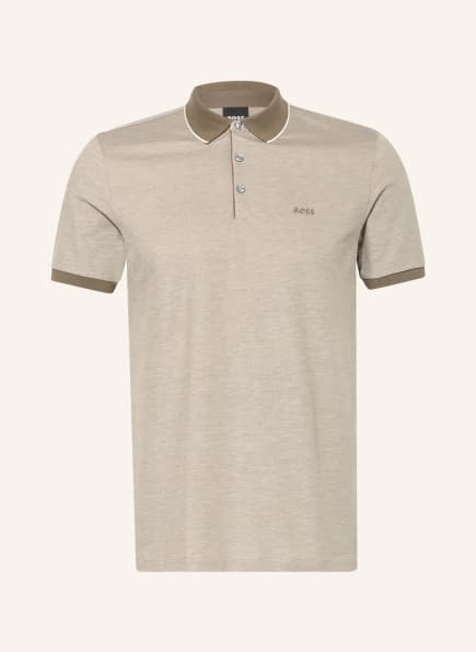 BOSS Piqué-Poloshirt PROUT 28, Farbe: GRÜN (Bild 1)