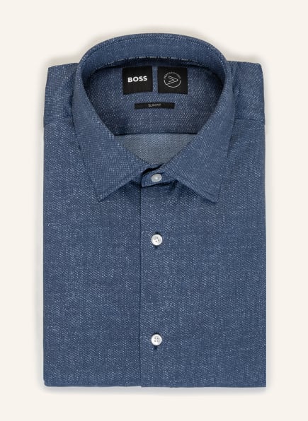 BOSS Jerseyhemd HANK Slim Fit , Farbe: BLAU (Bild 1)