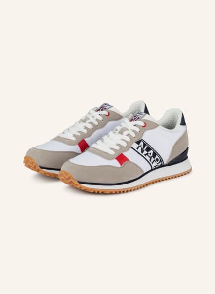 NAPAPIJRI Sneaker COSMO, Farbe: WEISS/ BEIGE/ DUNKELBLAU (Bild 1)