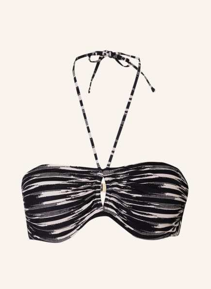 MARYAN MEHLHORN Bandeau-Bikini-Top EXPEDITION, Farbe: SCHWARZ/ CREME (Bild 1)