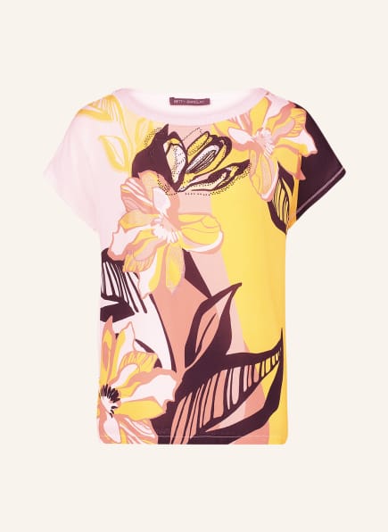 Betty Barclay T-shirt with decorative gems, Color: DARK YELLOW/ ECRU (Image 1)