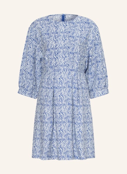 MOSS COPENHAGEN Kleid ADALINE LADONNA mit 3/4-Arm, Farbe: WEISS/ BLAU (Bild 1)