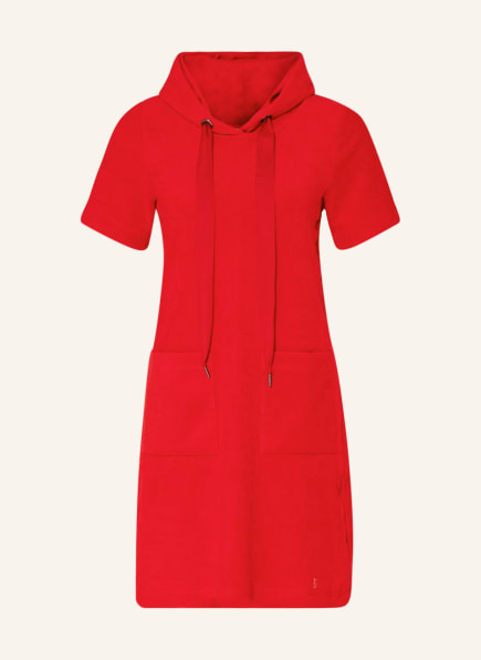 lilienfels Hoodie-Kleid aus Frottee, Farbe: ROT (Bild 1)
