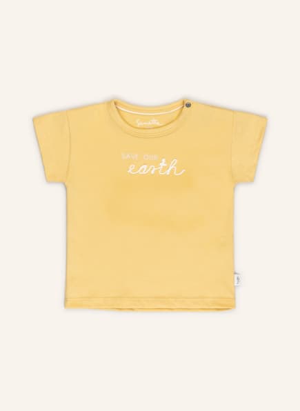 Sanetta PURE T-Shirt mit Stickereien, Farbe: GELB (Bild 1)