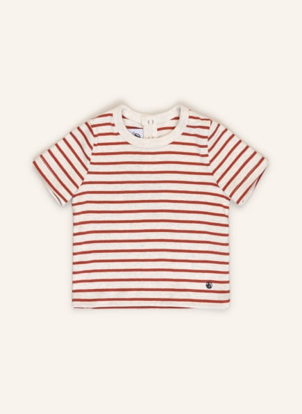PETIT BATEAU T-Shirt, Farbe: HELLGRAU/ DUNKELROT (Bild 1)