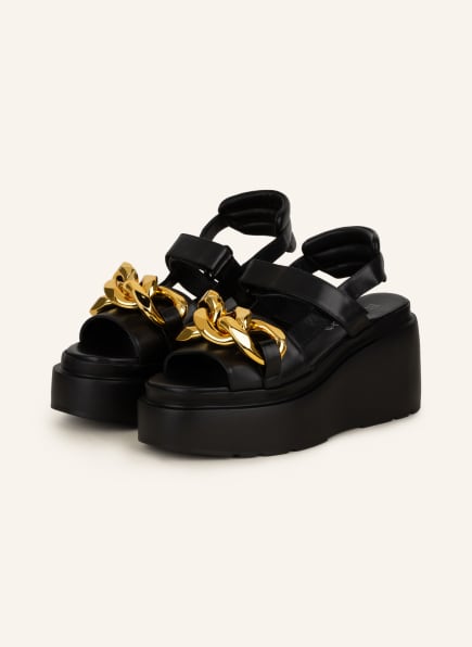 ELENA IACHI Platform sandals, Color: BLACK (Image 1)