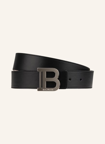 BALMAIN Leather belt, Color: BLACK (Image 1)