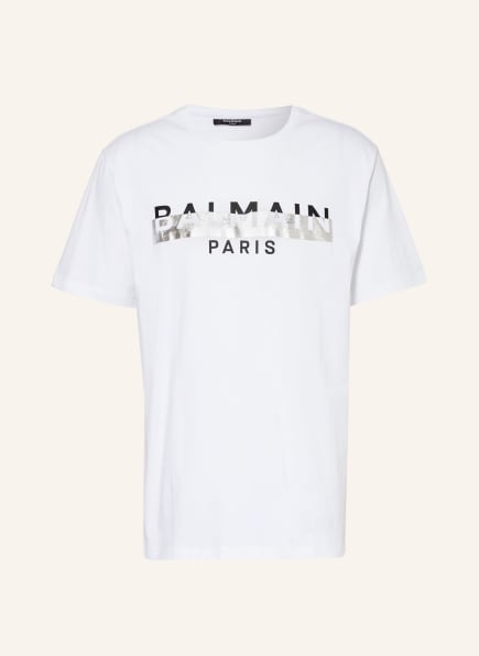 BALMAIN T-shirt, Color: WHITE/ BLACK/ SILVER (Image 1)