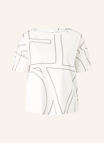 s.Oliver BLACK LABEL T-Shirt , Farbe: WEISS/ SCHWARZ (Bild 1)