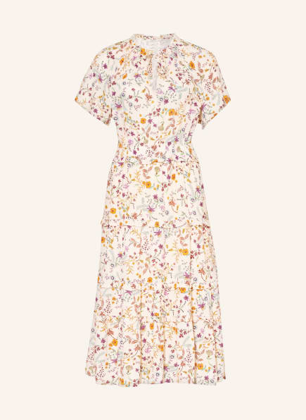 ESPRIT Sukienka z falbankami, Kolor: KREMOWY/ LILA/ POMARAŃCZOWY (Obrazek 1)