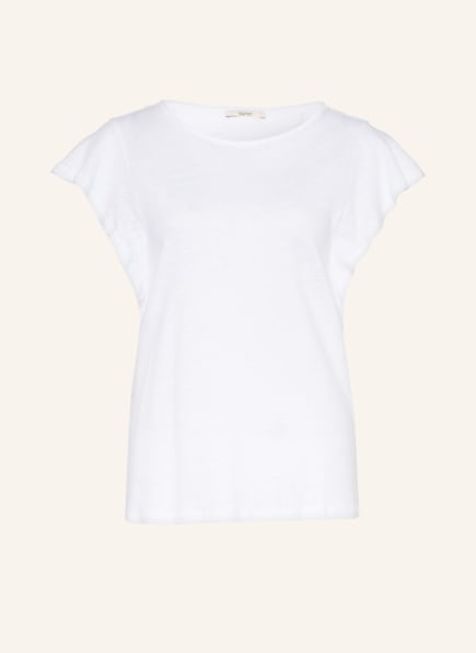 ESPRIT T-Shirt mit Leinen, Farbe: WEISS (Bild 1)
