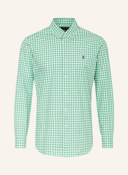 POLO RALPH LAUREN Hemd Custom Fit, Farbe: WEISS/ HELLGRÜN (Bild 1)