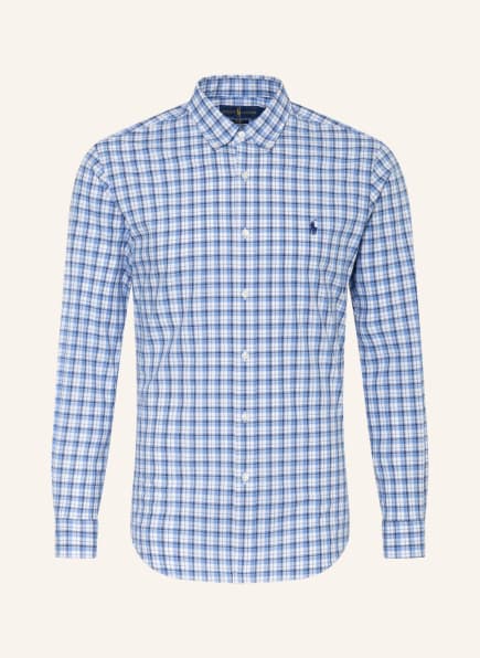 POLO RALPH LAUREN Hemd Slim Fit, Farbe: WEISS/ BLAU/ DUNKELBLAU (Bild 1)