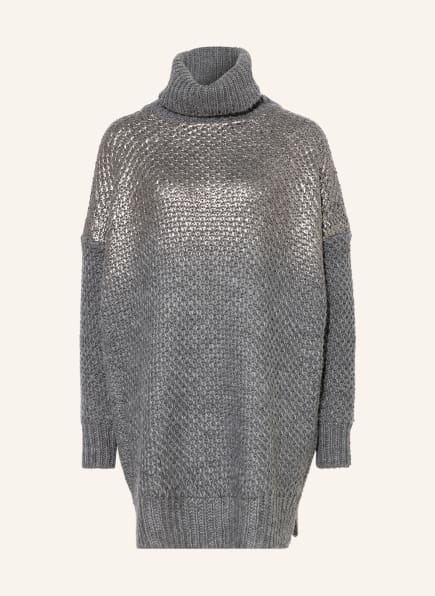 LIU JO Oversized turtleneck sweater, Color: DARK GRAY (Image 1)