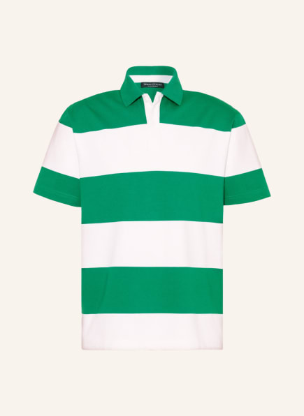 Marc O'Polo Jersey-Poloshirt, Farbe: GRÜN/ WEISS (Bild 1)