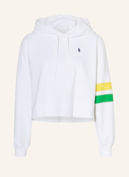 POLO RALPH LAUREN Cropped hoodie, Color: WHITE/ RED/ YELLOW (Image 1)