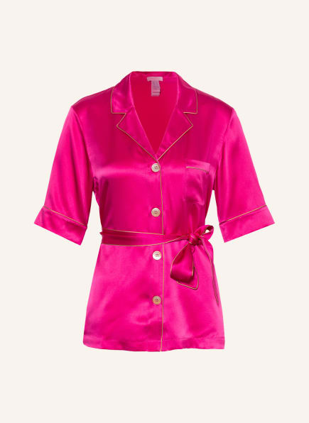 ERES Lounge shirt ROSY in silk, Color: PINK (Image 1)