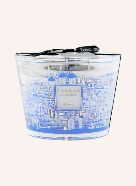 Baobab COLLECTION Duftkerze MYKONOS, Farbe: WEISS/ HELLBLAU (Bild 1)