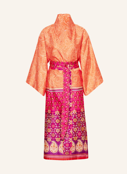 bassetti Unisex-Kimono mit Geschenkbox, Farbe: ORANGE/ PINK/ DUNKELLILA (Bild 1)