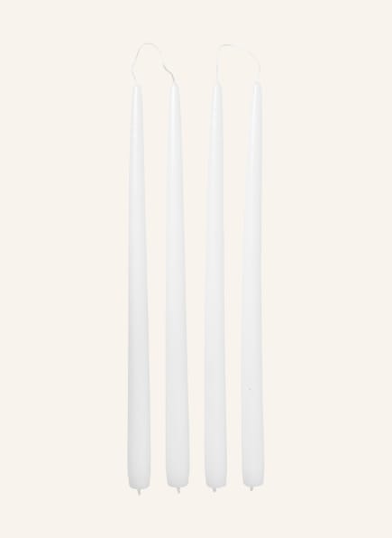 BROSTE COPENHAGEN Set of 4 candles, Color: WHITE (Image 1)