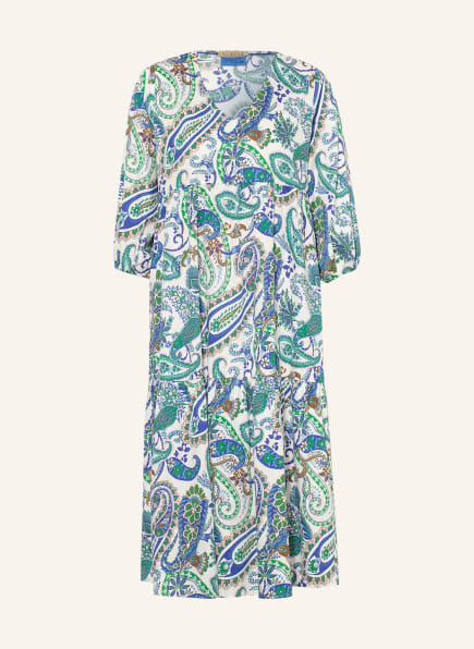 Smith & Soul Kleid mit 3/4-Arm, Farbe: WEISS/ BLAU/ GRÜN (Bild 1)