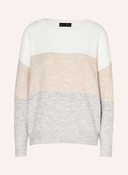 Phase Eight Oversized-Pullover LUCIAL, Farbe: WEISS/ BEIGE/ GRAU (Bild 1)