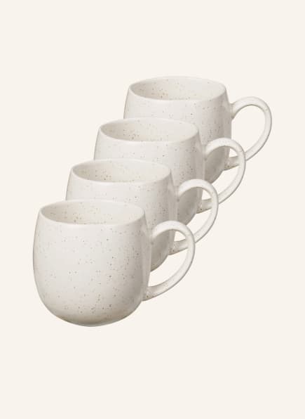 BROSTE COPENHAGEN Set of 4 mugs NORDIC VANILLA, Color: CREAM (Image 1)